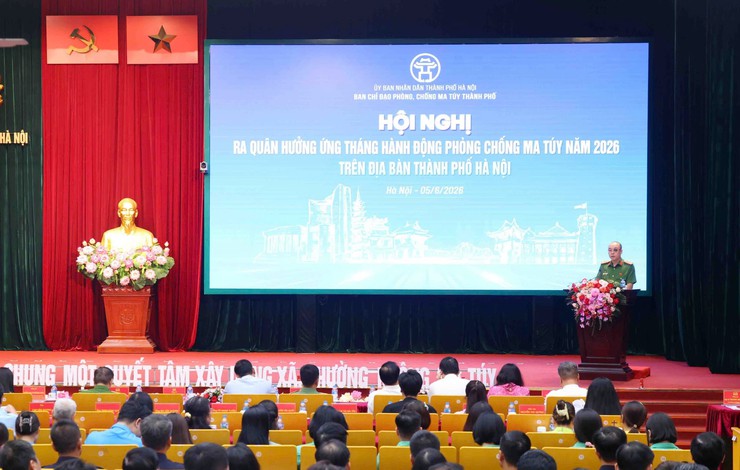XÃ ỨNG HOÀ THAM DỰ HỘI NGHỊ TRỰC TUYẾN RA QUÂN HƯỞNG ỨNG THÁNG HÀNH ĐỘNG PHÒNG, CHỐNG MA TÚY NĂM 2026- Ảnh 1.