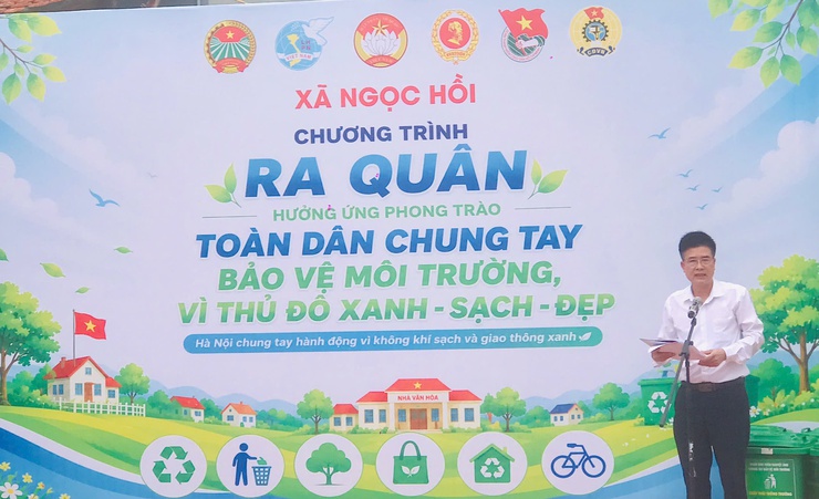 NGỌC HỒI SÔI NỔI CÁC HOẠT ĐỘNG HƯỞNG ỨNG PHONG TRÀO BẢO VỆ MÔI TRƯỜNG VÌ THỦ ĐÔ XANH – SẠCH – ĐẸP.- Ảnh 1.