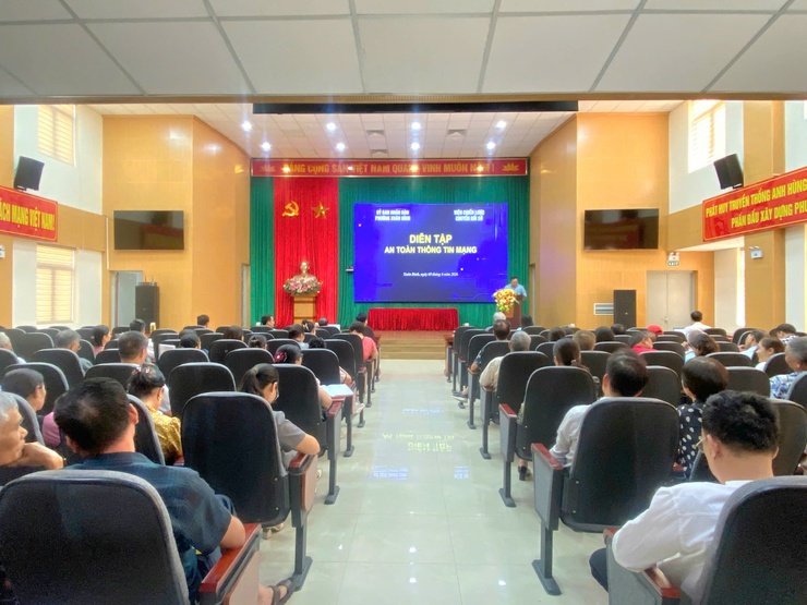 PHƯỜNG XUÂN ĐỈNH TỔ CHỨC DIỄN TẬP AN TOÀN THÔNG TIN NĂM 2026- Ảnh 2.