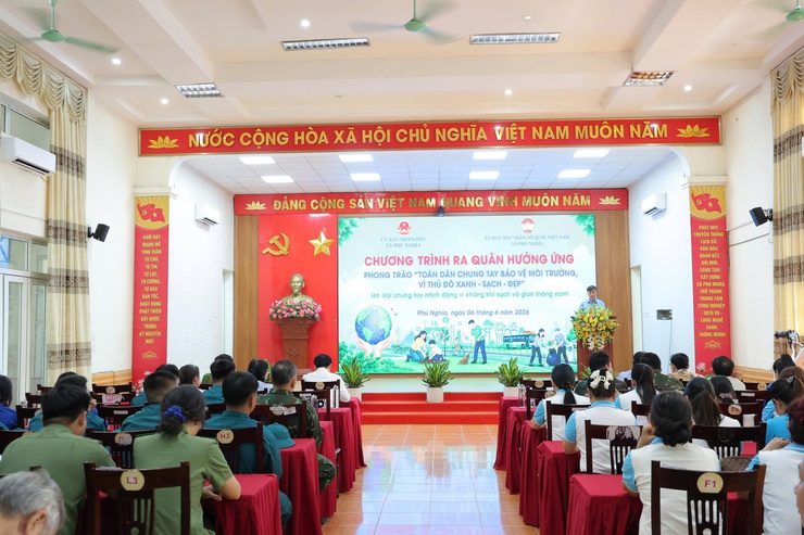 Phú Nghĩa ra quân hưởng ứng phong trào “Toàn dân chung tay bảo vệ môi trường, vì Thủ đô xanh - sạch - đẹp”- Ảnh 3.