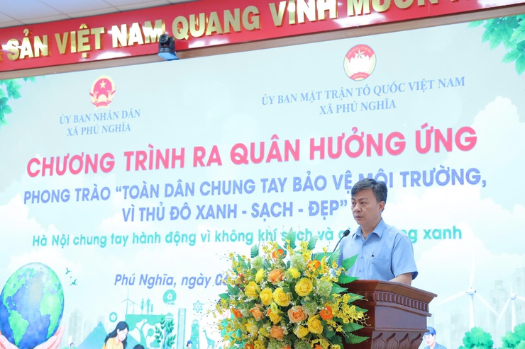 Phú Nghĩa ra quân hưởng ứng phong trào “Toàn dân chung tay bảo vệ môi trường, vì Thủ đô xanh - sạch - đẹp”- Ảnh 4.