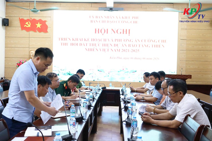 Ban cưỡng chế xã Kiều Phú tổ chức hội nghị triển khai Kế hoạch và phương án cưỡng chế thu hồi đất tại thôn Ngọc Than- Ảnh 1.