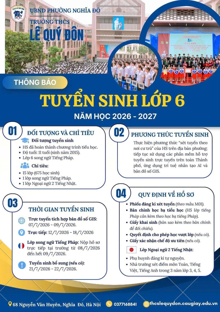 THÔNG BÁO CÔNG TÁC TUYỂN SINH NĂM HỌC 2026 – 2027 TRÊN ĐỊA BÀN PHƯỜNG NGHĨA ĐÔ- Ảnh 11.