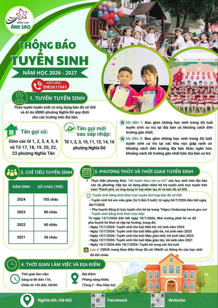 THÔNG BÁO CÔNG TÁC TUYỂN SINH NĂM HỌC 2026 – 2027 TRÊN ĐỊA BÀN PHƯỜNG NGHĨA ĐÔ- Ảnh 4.