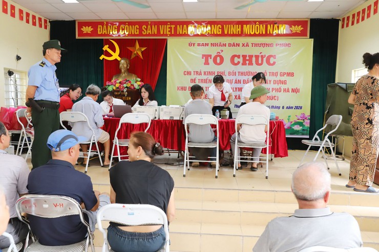 Xã Thượng Phúc chi trả kinh phí bồi thường, hỗ trợ giải phóng mặt bằng triển khai Dự án Khu đô thị thể thao quốc tế Hà Nội cho nhân dân Thôn Quất Tỉnh- Ảnh 3.