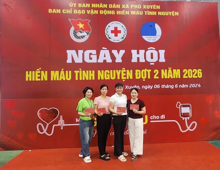 PHÚ XUYÊN TỔ CHỨC THÀNH CÔNG NGÀY HỘI HIẾN MÁU TÌNH NGUYỆN ĐỢT 2 NĂM 2026
- Ảnh 1.