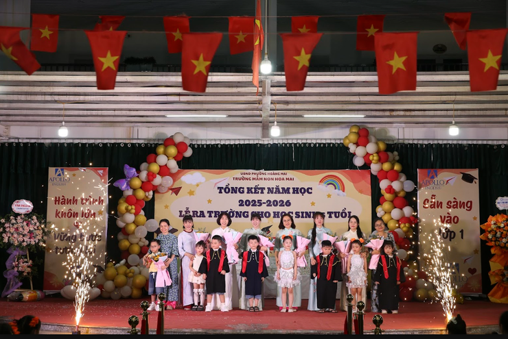 RỰC RỠ SẮC MÀU TỔNG KẾT NĂM HỌC 2025-2026 VÀ LỄ RA TRƯỜNG CỦA CÁC BÉ 5 TUỔI TẠI TRƯỜNG MẦM NON HOA MAI- Ảnh 5.