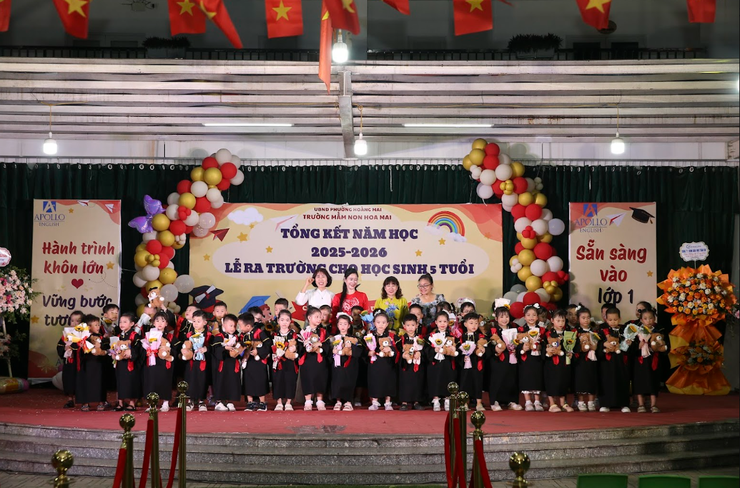 RỰC RỠ SẮC MÀU TỔNG KẾT NĂM HỌC 2025-2026 VÀ LỄ RA TRƯỜNG CỦA CÁC BÉ 5 TUỔI TẠI TRƯỜNG MẦM NON HOA MAI- Ảnh 10.