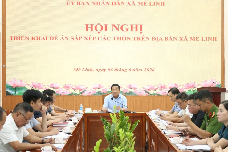 Mê Linh triển khai Đề án sắp xếp các thôn trên địa bàn- Ảnh 1.