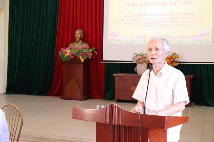 CHI BỘ THÔN TỬ DƯƠNG TỔ CHỨC SINH HOẠT CHUYÊN ĐỀ NÂNG CAO HIỆU QUẢ MÔ HÌNH “ĐẢNG VIÊN PHỤ TRÁCH HỘ GIA ĐÌNH” VÀ TUYÊN TRUYỀN THỰC HIỆN CÁC DỰ ÁN TRÊN ĐỊA BÀN- Ảnh 4.