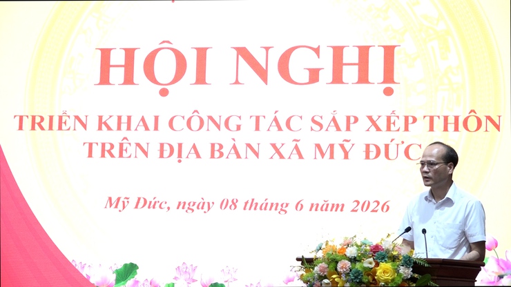 Xã Mỹ Đức dự kiến sắp xếp từ 35 thôn xuống còn 17 thôn- Ảnh 2.