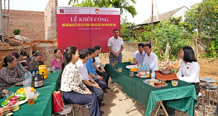 PHƯỜNG SƠN TÂY KHỞI CÔNG XÂY DỰNG NHÀ ĐẠI ĐOÀN KẾT CHO CÁC HỘ CÓ HOÀN CẢNH KHÓ KHĂN TRÊN ĐỊA BÀN- Ảnh 4.