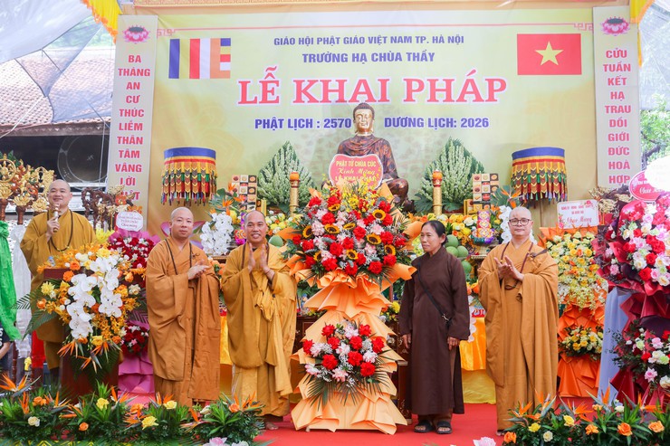 Trang nghiêm Khai pháp An cư kiết hạ tại Hạ trường Chùa Thầy năm 2026 (PL.2570)- Ảnh 6.