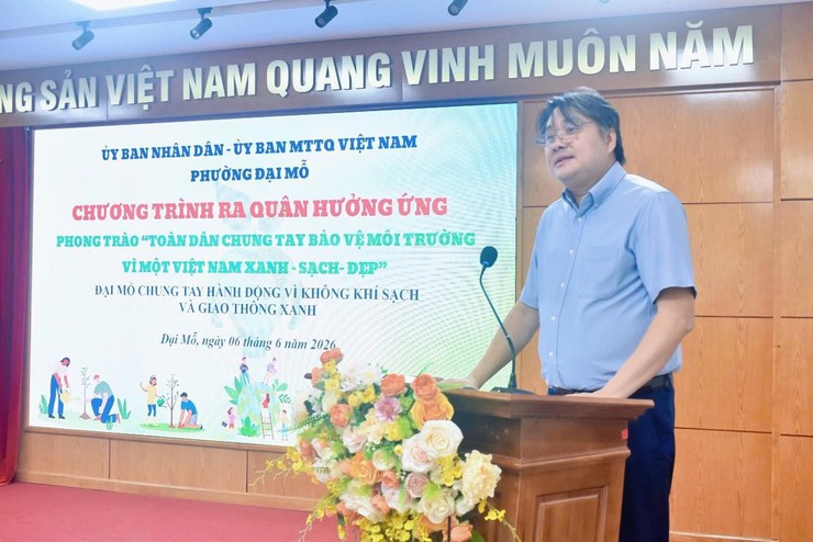 🌿 PHƯỜNG ĐẠI MỖ PHÁT ĐỘNG PHONG TRÀO “TOÀN DÂN CHUNG TAY BẢO VỆ MÔI TRƯỜNG, VÌ THỦ ĐÔ XANH - SẠCH - ĐẸP”- Ảnh 5.
