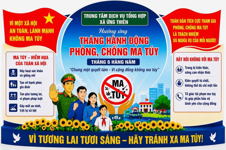 Hưởng ứng Tháng hành động phòng, chống ma túy: Chung tay xây dựng cộng đồng an toàn, lành mạnh- Ảnh 1.