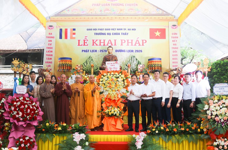Trang nghiêm Khai pháp An cư kiết hạ tại Hạ trường Chùa Thầy năm 2026 (PL.2570)- Ảnh 2.