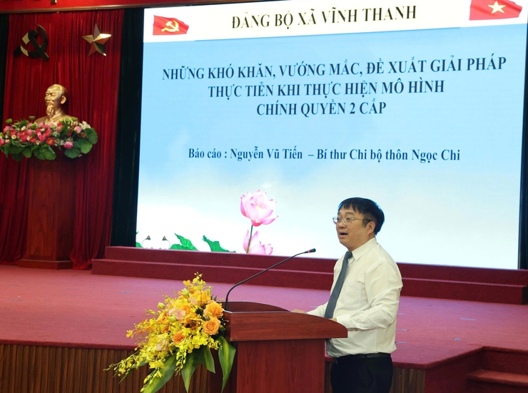 XÃ VĨNH THANH SƠ KẾT 01 NĂM THỰC HIỆN MÔ HÌNH CHÍNH QUYỀN ĐỊA PHƯƠNG 02 CẤP, PHÁT ĐỘNG THI ĐUA GIAI ĐOẠN 2026 - 2030- Ảnh 1.