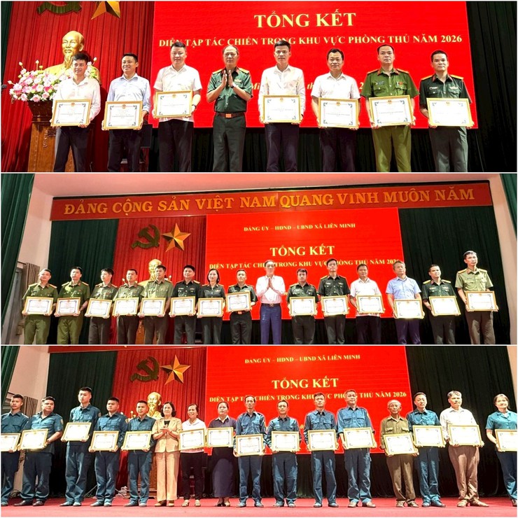 Xã Liên Minh: Tổng kết nhiệm vụ Diễn tập tác chiến trong khu vực phòng thủ năm 2026- Ảnh 5.