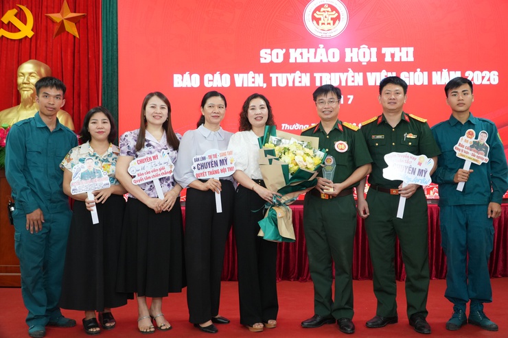 Thí sinh xã Chuyên Mỹ xuất sắc giành giải ba vòng sơ khảo Hội thi Báo cáo viên, Tuyên truyền viên giỏi cấp Thành phố năm 2026. - Ảnh 2.