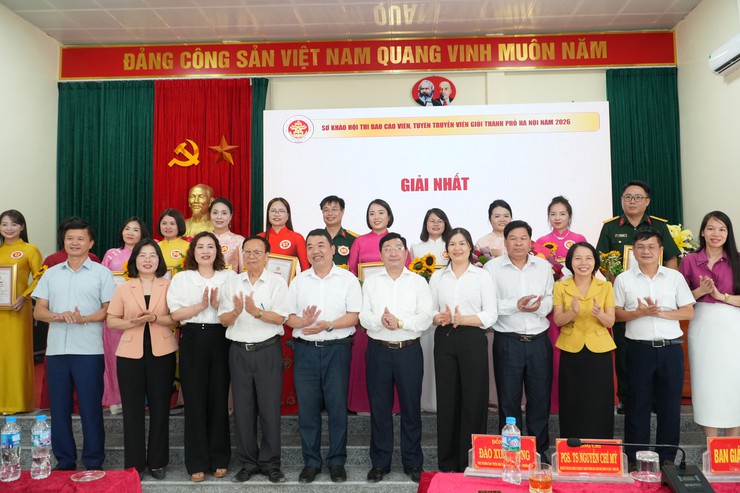 Thí sinh xã Chuyên Mỹ xuất sắc giành giải ba vòng sơ khảo Hội thi Báo cáo viên, Tuyên truyền viên giỏi cấp Thành phố năm 2026. - Ảnh 6.