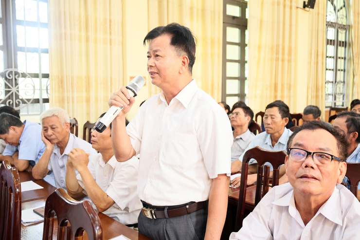 UBND xã Quảng Bị tổ chức Hội nghị triển khai xây dựng phương án sắp xếp thôn và dự kiến tên gọi các thôn sau sắp xếp trên địa bàn xã- Ảnh 8.
