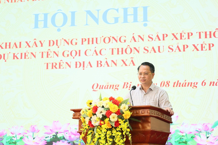 UBND xã Quảng Bị tổ chức Hội nghị triển khai xây dựng phương án sắp xếp thôn và dự kiến tên gọi các thôn sau sắp xếp trên địa bàn xã- Ảnh 1.