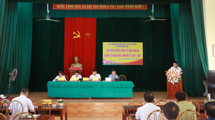 Tổ đại biểu số 1 tiếp xúc cử tri trước kỳ họp thứ ba HĐND xã khóa XXIII,Nhiệm kỳ 2026 - 2031- Ảnh 1.