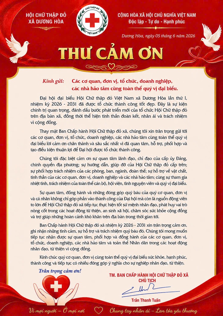 Thư cảm ơn!- Ảnh 1.