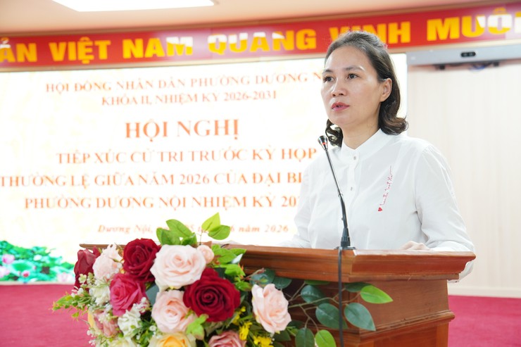 Thường trực HĐND phường Dương Nội tiếp xúc cử tri trước kỳ họp thường lệ giữa năm 2026- Ảnh 5.