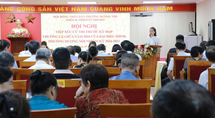 Thường trực HĐND phường Dương Nội tiếp xúc cử tri trước kỳ họp thường lệ giữa năm 2026- Ảnh 6.
