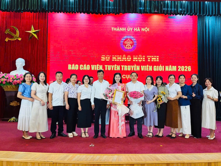 Xã Thiên Lộc giành giải Ba tại Hội thi báo cáo viên, tuyên truyền viên giỏi cụm 5 thành phố Hà Nội- Ảnh 1.