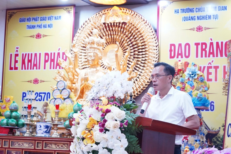 Chùa Trăm Gian khai pháp khóa An cư kết hạ Phật lịch 2570 và kỷ niệm 10 năm thành lập Hạ trường Trăm Gian- Ảnh 5.