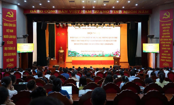 XÃ QUANG MINH TỔ CHỨC TẬP HUẤN HỆ THỐNG QUẢN TRỊ THỰC THI NHIỆM VỤ VÀ ĐÁNH GIÁ CÁN BỘ GẮN VỚI ĐO LƯỜNG HIỆU SUẤT CÔNG VIỆC (OKR/KPI)- Ảnh 4.