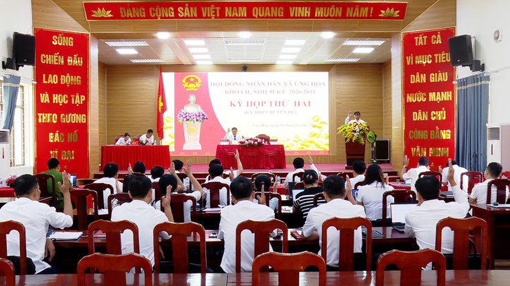 HĐND XÃ ỨNG HÒA KHÓA II, NHIỆM KỲ 2026-2031 TỔ CHỨC KỲ HỌP THỨ HAI (KỲ HỌP CHUYÊN ĐỀ).- Ảnh 5.