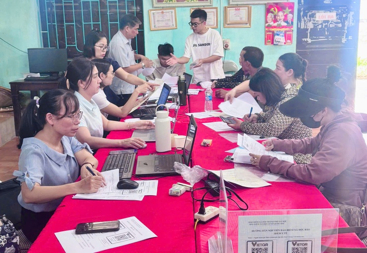 BHXH cơ sở Quốc Oai hướng dẫn hộ kinh doanh, doanh nghiệp tham gia BHXH, BHYT tại xã Phú Nghĩa- Ảnh 8.