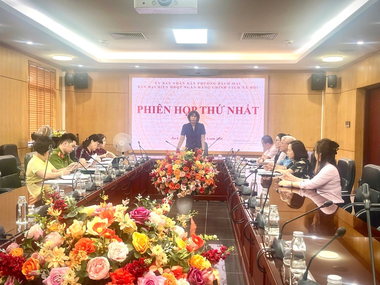 Phường Bạch Mai: Tổ chức Phiên thứ I Ban Đại diện Hội đồng Quản trị Ngân hàng Chính sách xã hội- Ảnh 2.