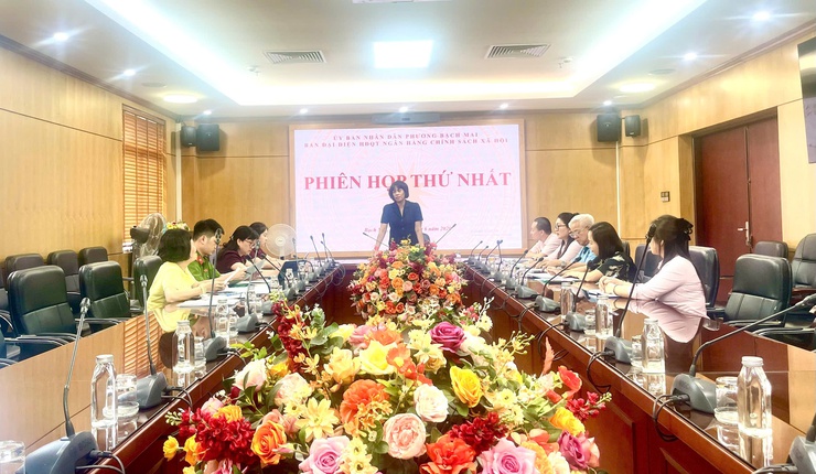 Phường Bạch Mai: Tổ chức Phiên thứ I Ban Đại diện Hội đồng Quản trị Ngân hàng Chính sách xã hội- Ảnh 3.