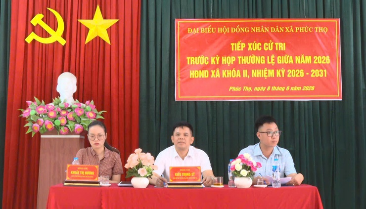 HĐND xã Phúc Thọ tổ chức tiếp xúc cử tri trước kỳ họp thường lệ giữa năm 2026- Ảnh 5.