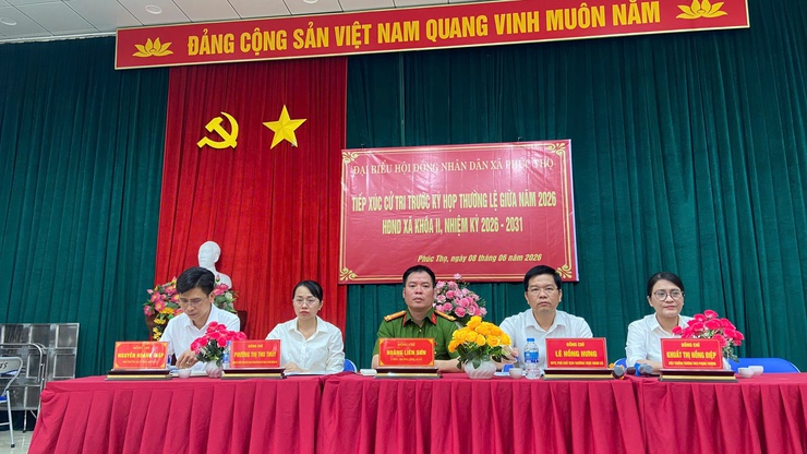 HĐND xã Phúc Thọ tổ chức tiếp xúc cử tri trước kỳ họp thường lệ giữa năm 2026- Ảnh 6.