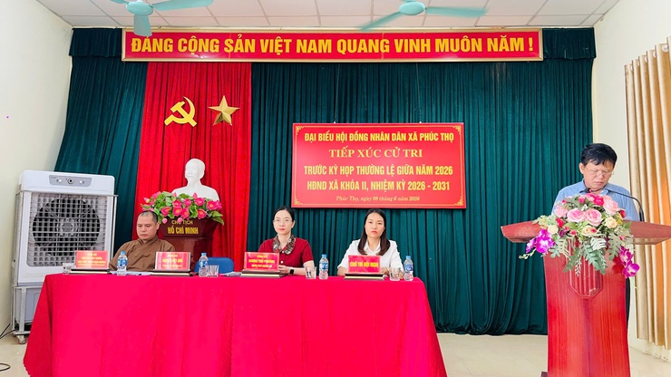 HĐND xã Phúc Thọ tổ chức tiếp xúc cử tri trước kỳ họp thường lệ giữa năm 2026- Ảnh 7.
