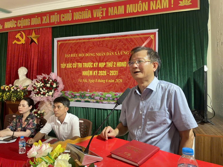 HĐND xã Ứng Thiên tiếp xúc cử tri trước Kỳ họp thứ Hai, khóa II- Ảnh 7.
