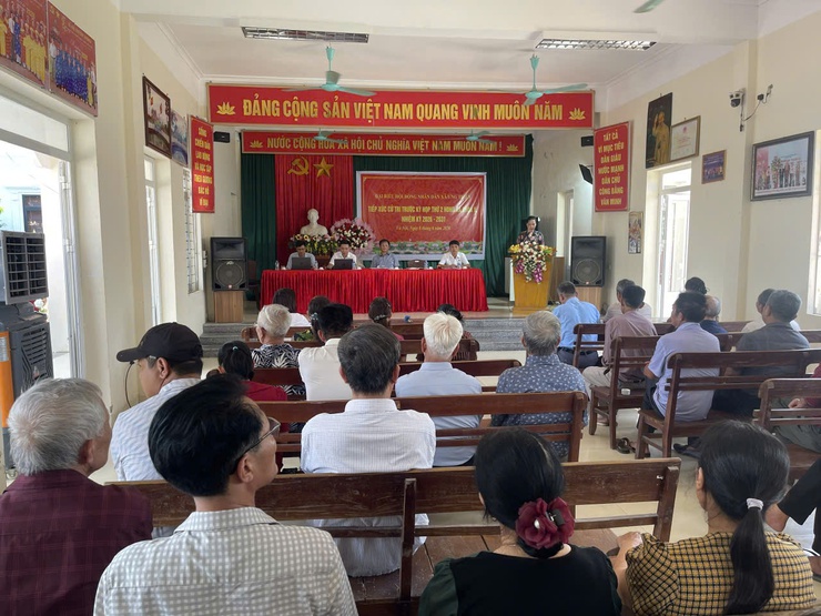 HĐND xã Ứng Thiên tiếp xúc cử tri trước Kỳ họp thứ Hai, khóa II- Ảnh 8.