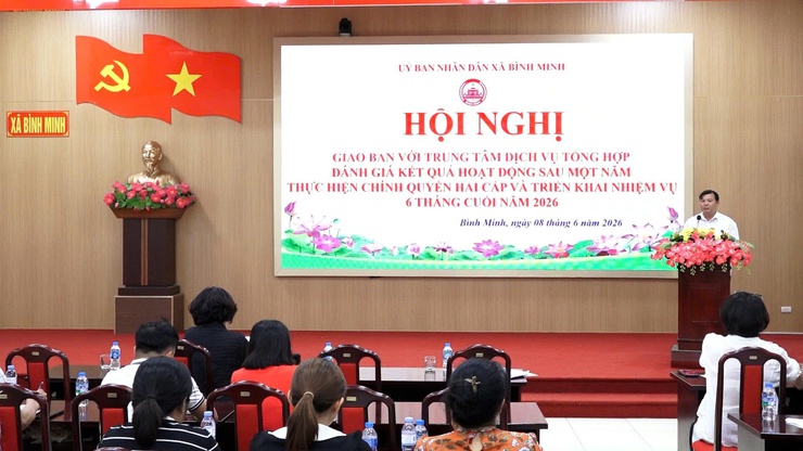 Trung tâm Dịch vụ tổng hợp xã Bình Minh: Phát huy hiệu quả mô hình hợp nhất, nâng cao chất lượng phục vụ Nhân dân- Ảnh 2.