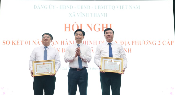 XÃ VĨNH THANH SƠ KẾT 01 NĂM THỰC HIỆN MÔ HÌNH CHÍNH QUYỀN ĐỊA PHƯƠNG 02 CẤP, PHÁT ĐỘNG THI ĐUA GIAI ĐOẠN 2026 - 2030- Ảnh 8.