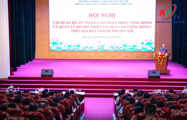 Sở Nông nghiệp và Môi trường Hà Nội: Chi cục Thủy lợi và Phòng, chống thiên tai tổ chức hội nghị tập huấn Đề án nâng cao nhận thức cộng đồng và quản lý rủi ro thiên tai dựa vào cộng đồng- Ảnh 1.