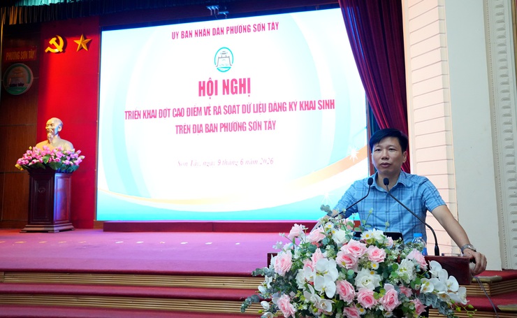 PHƯỜNG SƠN TÂY TRIỂN KHAI ĐỢT CAO ĐIỂM RÀ SOÁT DỮ LIỆU ĐĂNG KÝ KHAI SINH NĂM 2026- Ảnh 1.