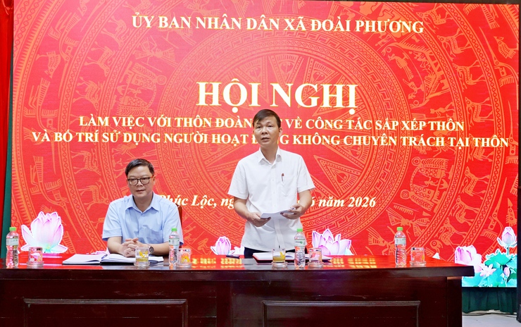 Xã Đoài Phương đảm bảo dân chủ, thống nhất trong công tác sắp xếp thôn và bố trí người hoạt động không chuyên trách

- Ảnh 2.
