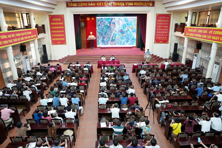 PHƯỜNG SƠN TÂY TRIỂN KHAI KẾ HOẠCH LẤY Ý KIẾN NHÂN DÂN VỀ SẮP XẾP TỔ DÂN PHỐ- Ảnh 7.