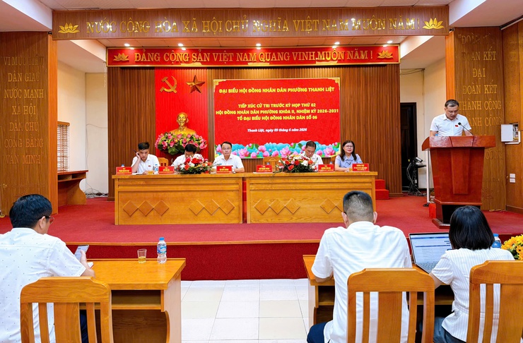 Tổ đại biểu HĐND phường số 6 tiếp xúc cử tri TDP Triều Khúc trước kỳ họp thứ 2 HĐND phường- Ảnh 2.