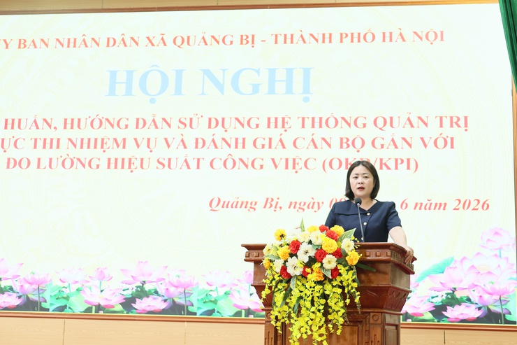 Xã Quảng Bị tập huấn quản trị công việc trên HanoiWork- Ảnh 2.